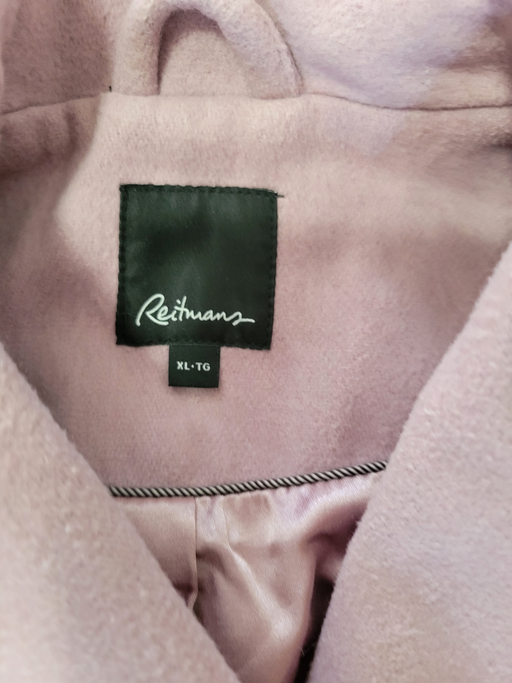 Women’s Dusty Pink Belted Coat by Reitmans Size XL - Picture 4 of 4